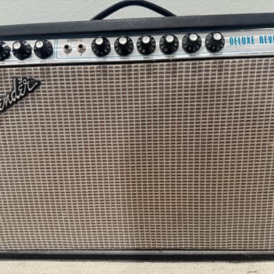 1973 Fender Deluxe Reverb | Silverface | Vintage Tube Combo Amp image 4