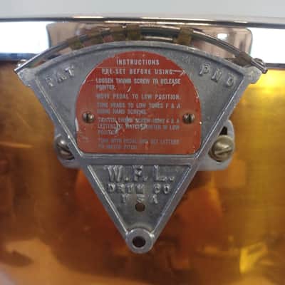 *Ludwig 25" #880 Single Screw Machine Timpani Copper Kettle Drum 3-Legs Portable image 2