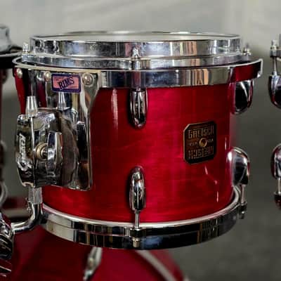 Used Vintage Gretsch USA Custom 5pc Drum Set Rosewood 1980s Jasper - Good image 7