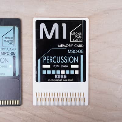 Korg M-1 MSC-08 and MPC-08 Percussion Memory Cards Set 1989 image 4