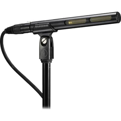 Audio-Technica AT875R Line + Gradient Short Shotgun Condenser Microphone, Black image 3