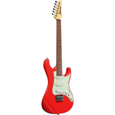 Mint Ibanez Model AZES31VM Solid Body Electric Guitar in a Vermillion Finish - NEW image 1