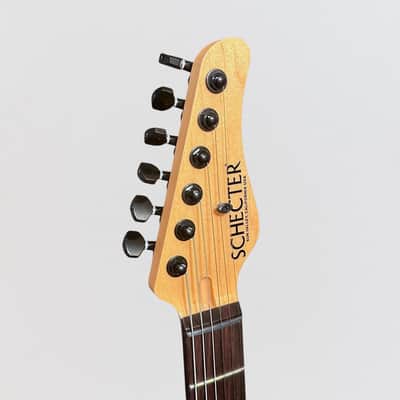 Schecter USA Custom Shop PT HH Electric Guitar - Vintage White image 8