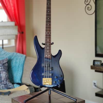 vintage 1990 Yamaha RBX 800 RBX800A trans midnight blue active PJ