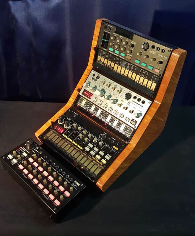 Korg Volca 3 unit stand 2010's - Painted MDF imagen 1