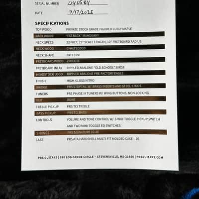 PRS Paul Reed Smith Charcoal Phoenix Limited Edition w/case image 13