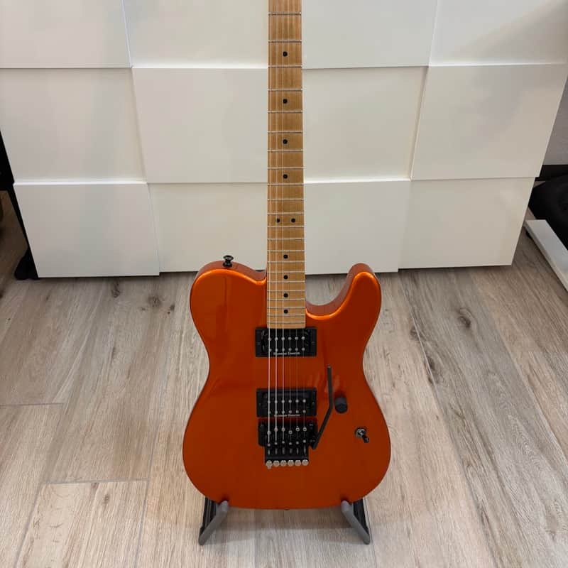 Charvel Jackson USA Select San Dimas Style 2 HH FR 2009 Candy Tangerine - Upgraded w/Original Floyd Rose (Titanium)