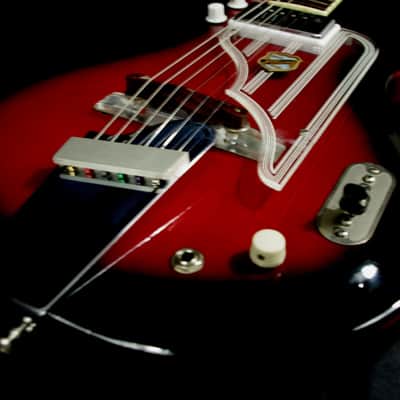 National Westwood 75 1964 Red Burst. "MAP GUITAR" by VALCO. Rare. Beautiful. image 13