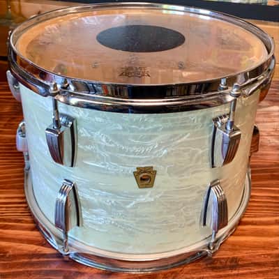 Ludwig White Marine Pearl 1960's -4 Piece Drum Set  W/ Jazz Festival SD image 2