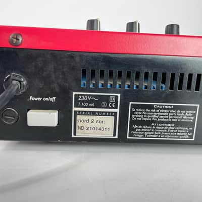 Nord Rack 2 16-Voice Rackmount Virtual Analog Synthesizer 1997 - 2003 - Red image 7
