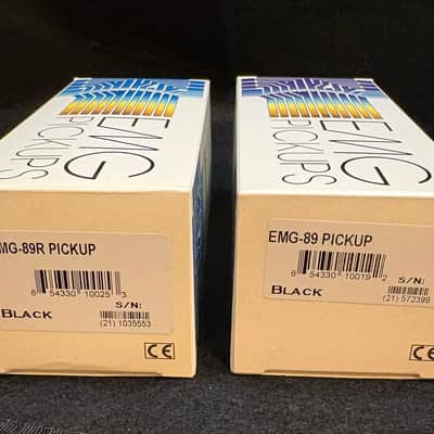 EMG 89 & 89R Active Pickup Set - Black Calibrated Bridge & Neck Pair (Open Box / Mint Sealed Pickups) image 2