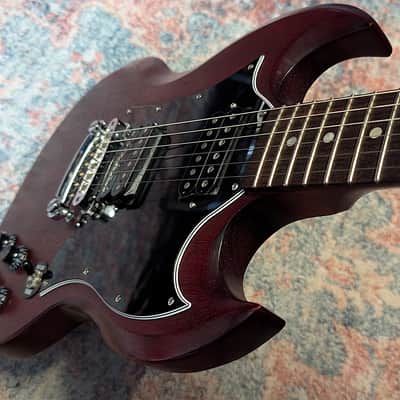 2016 Gibson SG Faded T with Rosewood Fretboard - Worn Cherry W/Hard Case image 10