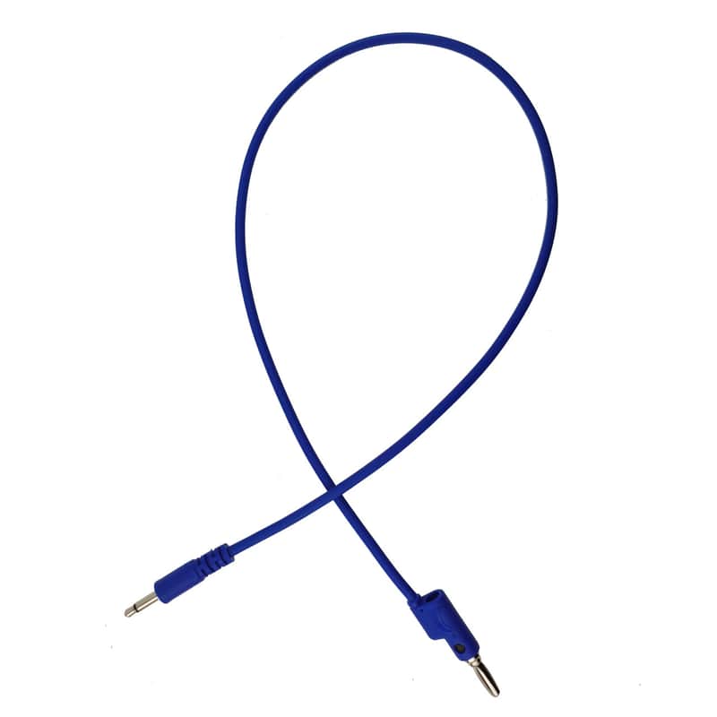 Banana TM Banana to Eurorack Cable (50cm - dark blue) image 1