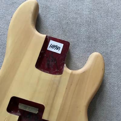Solid Basswood 4 String P Precision Bass Style Body image 2