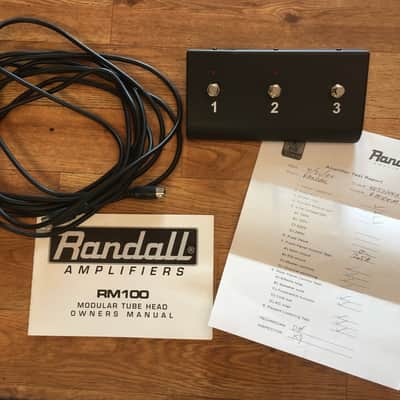 Early 2000s Randall USA RM100 MTS Tube Amp Head Including 3 x modules + Pedal image 4