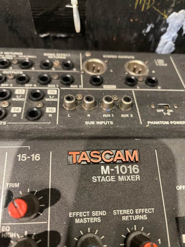 TASCAM M-1016 Stage Mixer 1995 + 'FREE' Trojan Flight case image 1