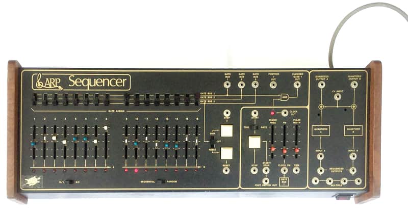 Original ARP 1601 Sequencer 1976 Black with Gold Lettering image 1