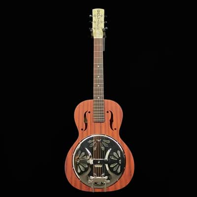 Gretsch G9200 Boxcar Round-Neck, Mahogany Body Resonator Guitar, Natural image 3
