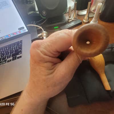 Jeem Wooden Trumpet and Flugel Mouthpiece 3C 2025 - Wood image 3