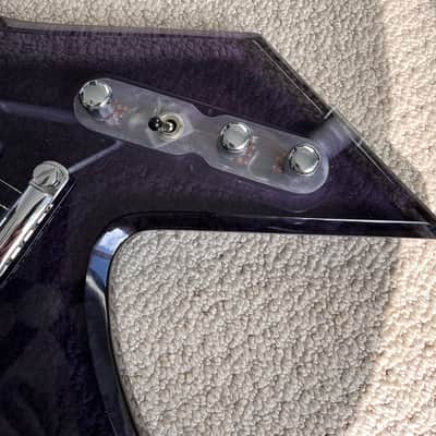 1999 B.C. Rich Warlock Acrylic Clear “Smoke” with Original Hardshell Case image 10