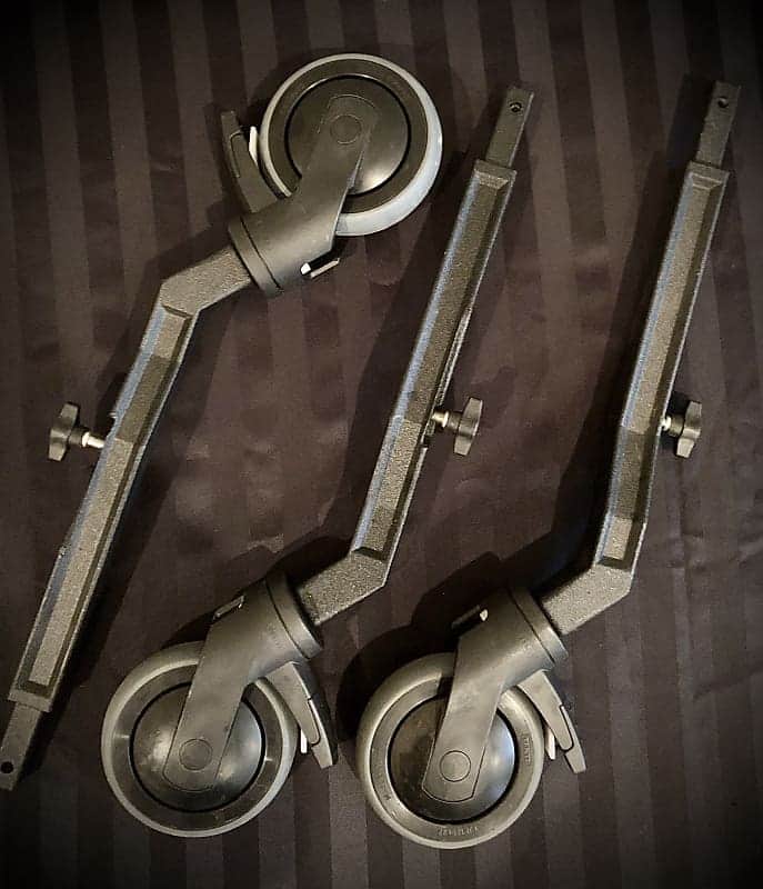 Adams Set of Three (3) Legs With Wheels & Brakes to an Adams Robert Van Sice 4.6 Oct Marimba-Excellent image 1