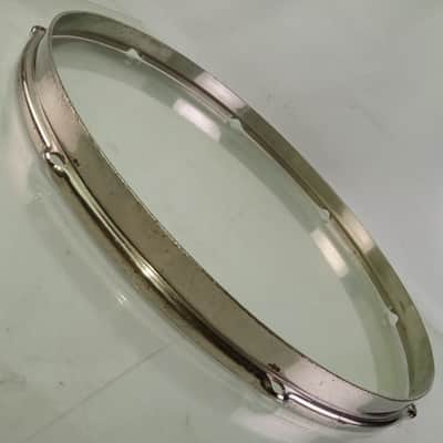 Slingerland 16"NOB Stick-Chopper Radio King Floor Tom Drum Nickel-BRASS Rim/Hoop image 3