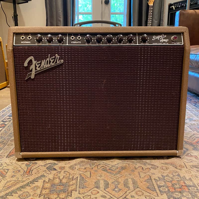 Fender Super 6G4 Brownface 40-Watt 2x10" Guitar Combo  April 1961 image 1