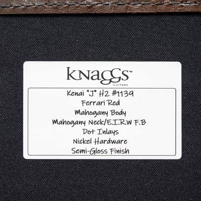 Knaggs Guitars - Influence Kenai J - Ferrari Red - OHSC - Call for Best Price !!! image 7
