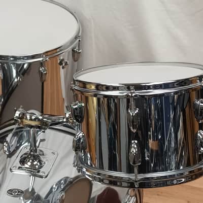 Slingerland 1970s Chrome Over Wood 3 Piece Kit- 12″/16″/20″ image 7