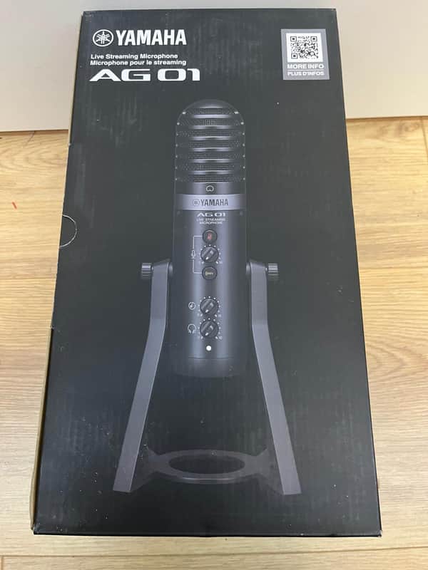 Yamaha AG01 Streaming Loopback Audio USB Microphone 2022 - Black image 1
