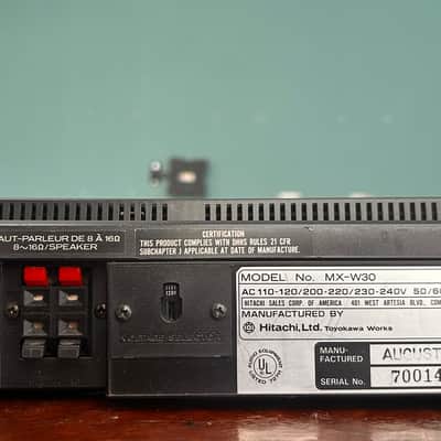 Hitachi MX-W30 1987 - Black image 12