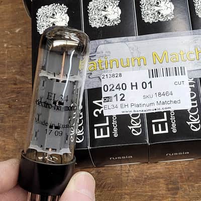 Electro Harmonix EL34 2018 Platinum Matched - price per pair image 1