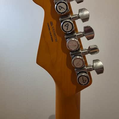 Fender American Ultra Stratocaster with Maple Fretboard 2019 - Present - Texas Tea image 5