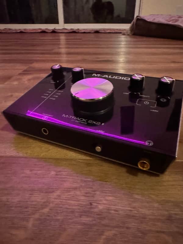 M-Audio M-Track 2x2M USB Audio/MIDI Interface 2010s - Black image 1