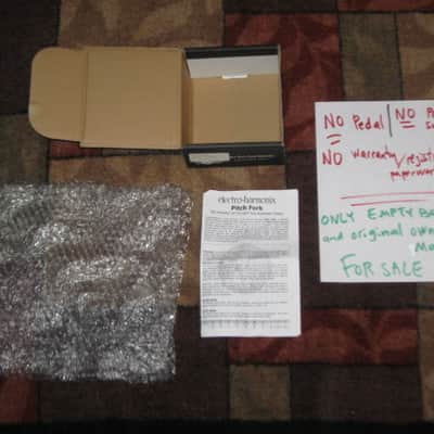 lightly handled Electro Harmonix EMPTY CARDBOARD BOX, original Owner's Manual , & bubble wrap ONLY for Pitch Fork Polyphonic Pitch Shifter	(NO pedal, NO power supply, NO warranty / registration paperwork) 2010s (specifically from 2014) image 2