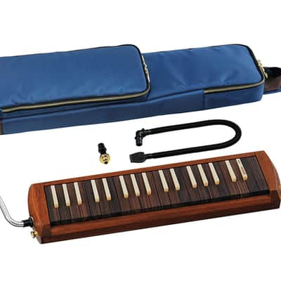 Suzuki W-37 Professional Exotic Wood Alto Melodion With Case and Mouthpieces image 4