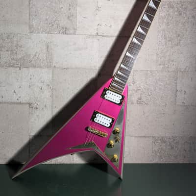 Jackson Japan Pro Series Randy Rhoads RR5 Rhoads 2009 Metallic Pink with Silver Bevels image 1