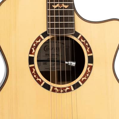 Crafter STG T22CE PRO Stage Series Orchestra Cutaway Solid Spruce Top Mahogany Neck 6-String Acoustic-Electric Guitar image 3