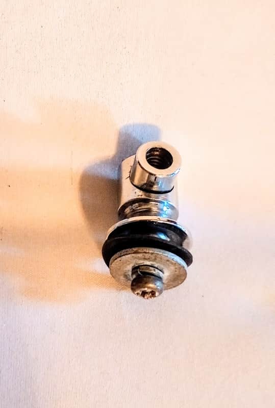 TAMA RARE SINGLE POINT PICCOLO LUG W/ SCREW #1- CHROME - FREE SHIP TO C-USA! image 1