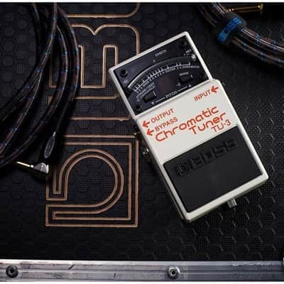 Boss TU-3 Chromatic Floor Tuner for Guitar and Bass | Industry-Standard Performance | Tank-Tough BOSS Stompbox Body | 21-Segment LED Meter | Accurate to +/- One Cent | Accu-Pitch Sign Function image 5