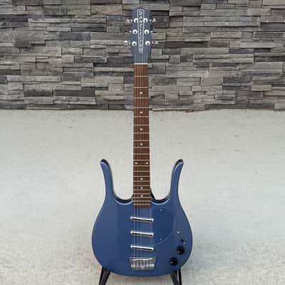 Danelectro 58 Longhorn Electric Guitar, 3 Pickups, Too Blue image 2