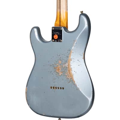 Fender Custom Shop 1956 Hardtail Strat Heavy Relic - Faded Blue Ice Metallic image 6