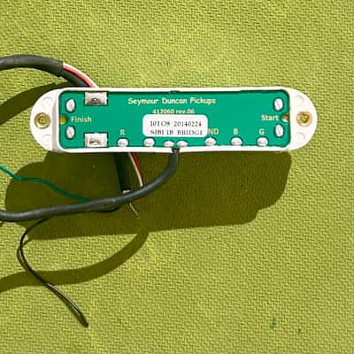 Seymour Duncan SJBJ 1B Strat Bridge Pickup - White image 2
