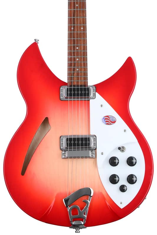 Rickenbacker 330 Thinline Semi-Hollow Electric Guitar - Fireglo image 1
