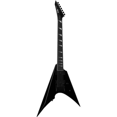 ESP LTD Arrow-1007 Baritone Evertune Electric Guitar, Black image 4
