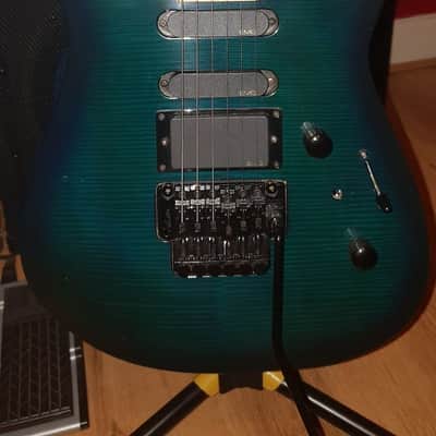 1990 Jackson Professional Fusion Pro Trans Green Made In Japan EMG Schaller Floyd Rose image 17