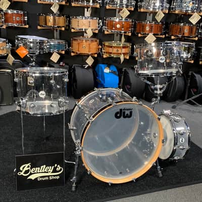 DW Design Series 4-Piece 12/14/22 Acrylic Drum Kit Set w/ Matching Snare Drum (Made for a DW Artist!) image 1