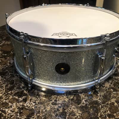 Gretsch Dixieland 5.5 x 14 3 ply Snare Late 50's - Silver Sparkle image 1