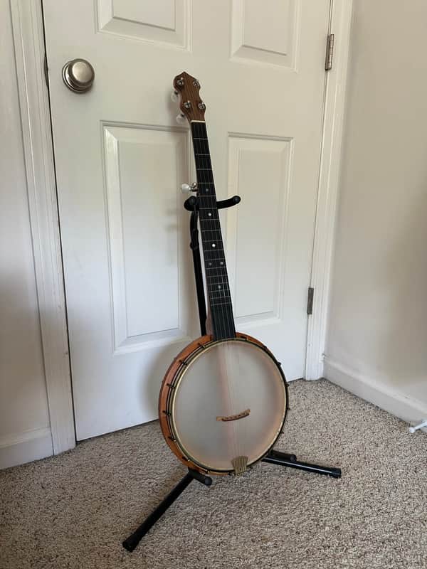 Nate Calkins 11” Open Back Banjo Cherry image 1