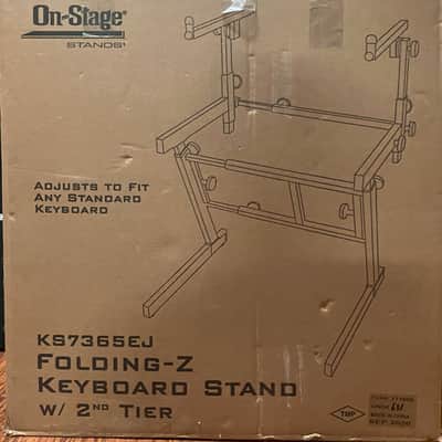 Onstage Folding-Z Keyboard Stand w/ 2nd Tier image 2